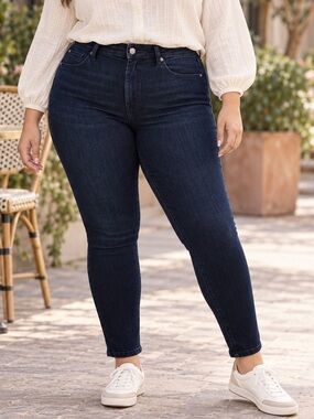 Sonoma-NWOT Dark Blue High-Rise Skinny Jeans Size 24W